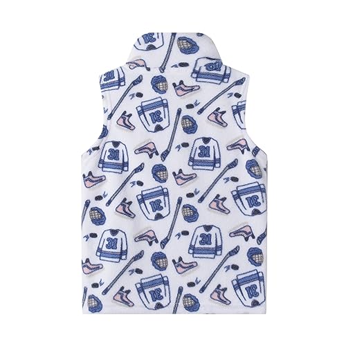Image of Mud Kingdom Boys Girls Polar Fleece Vest Jacket Ligntweight Plain Vest Full Zipper Sleeveless