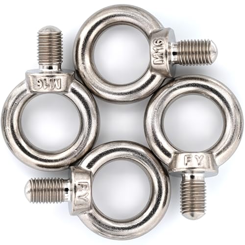 Boulon à œil M16 en acier inoxydable haute résistance pour levage sécurisé de machines