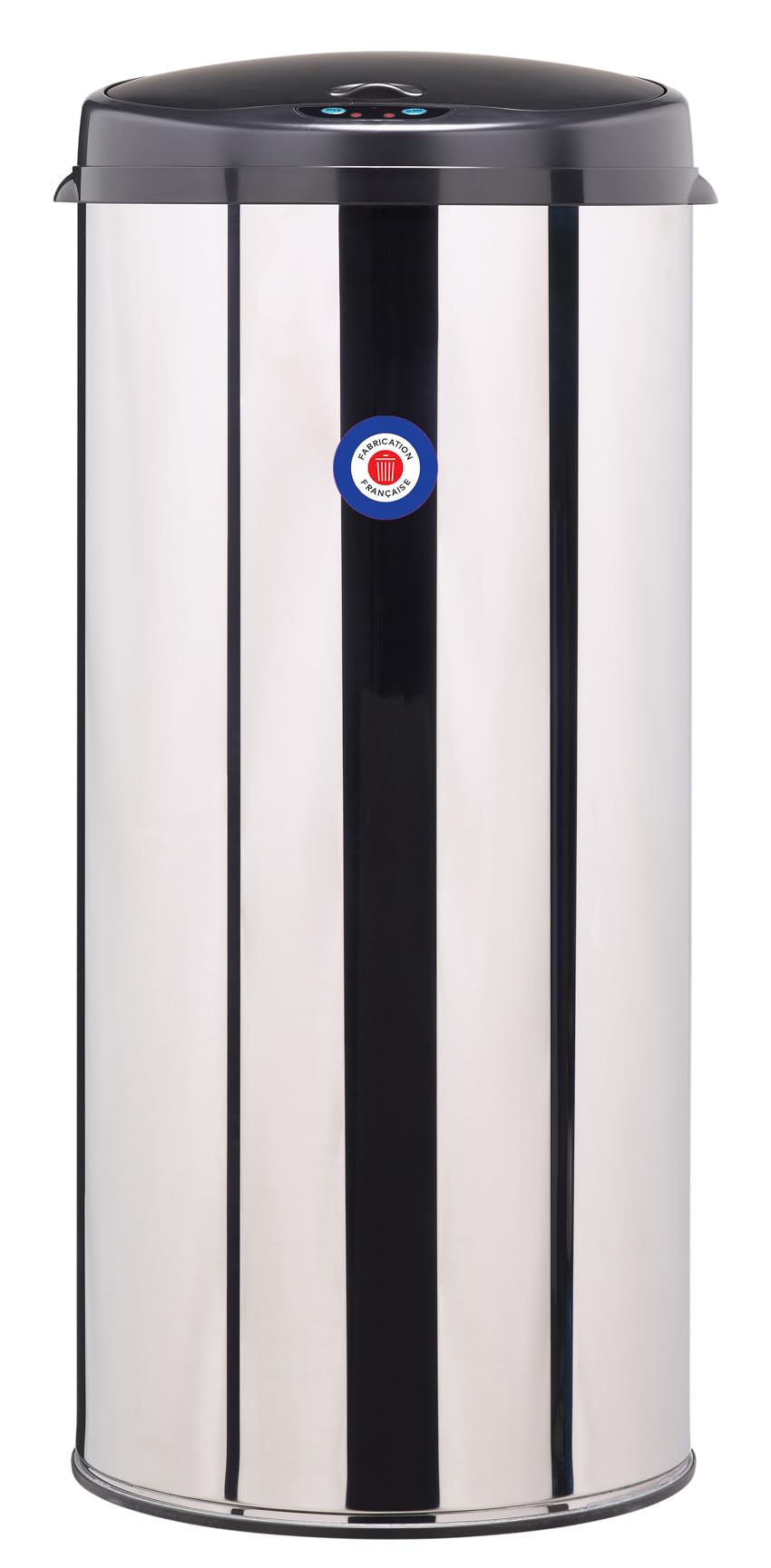 ROSSIGNOL - Poubelle Sensitive 45l Gris Métal 9006 Tête Noire