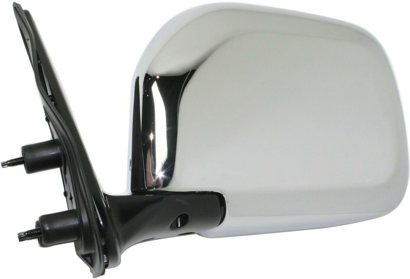 2pcs Left & Right Side Chrome Manual Folding Exterior Door Rear View Mirror for Toyota for Tacoma DLX 01-03 & Base/Pre Runner/S-Runner 01-04 Extended