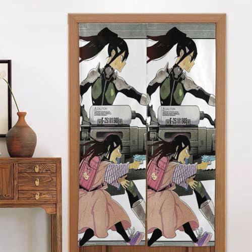 のれん 怪獣8号 暖簾 壁掛け カーテン 部屋間仕切り 目隠し おしゃれ 飾り 風呂 玄関 洗面所 飲食店 和室 洋室 出入り口 簡単取り付け 洗濯可 四季兼用 新築祝い プレゼント 幅86cm丈143cm