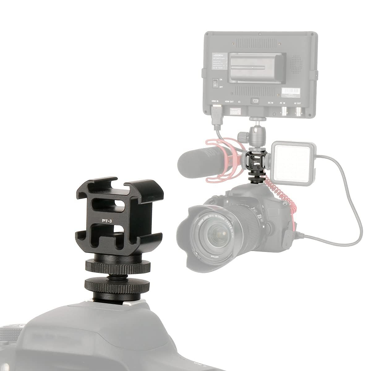 Ulanzi U-Grip Triple Cold Shoe Mount Stabilizer Ha... – Vicedeal