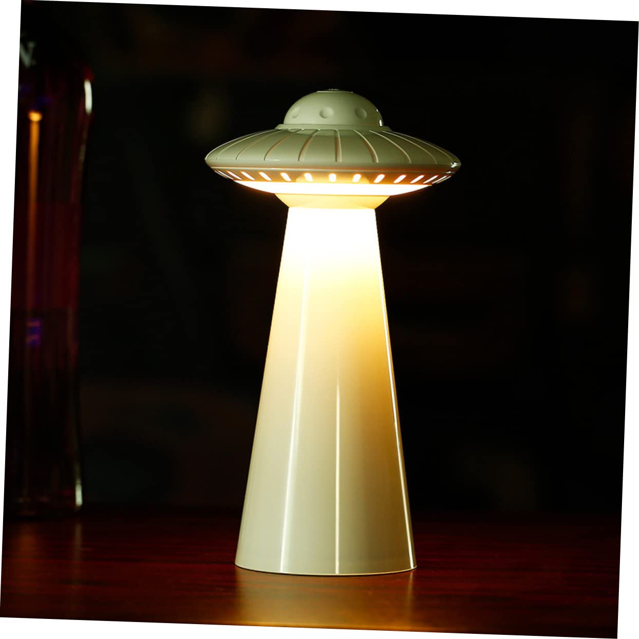 DOITOOL Lámpara De Atenuación LED Ovni - Luz De Mesa y Noche Del Espacio - Brillante Para Niño y Cuidado Del Bebé