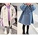 Toddler Girl Winter Coat Toddler Girl Fall Winter Clothes Baby Solid Color Dress Coat Long Sleeve Jacket Bow Tie Fashion Trench Coat Outwear (Blue, 12-18 Months)