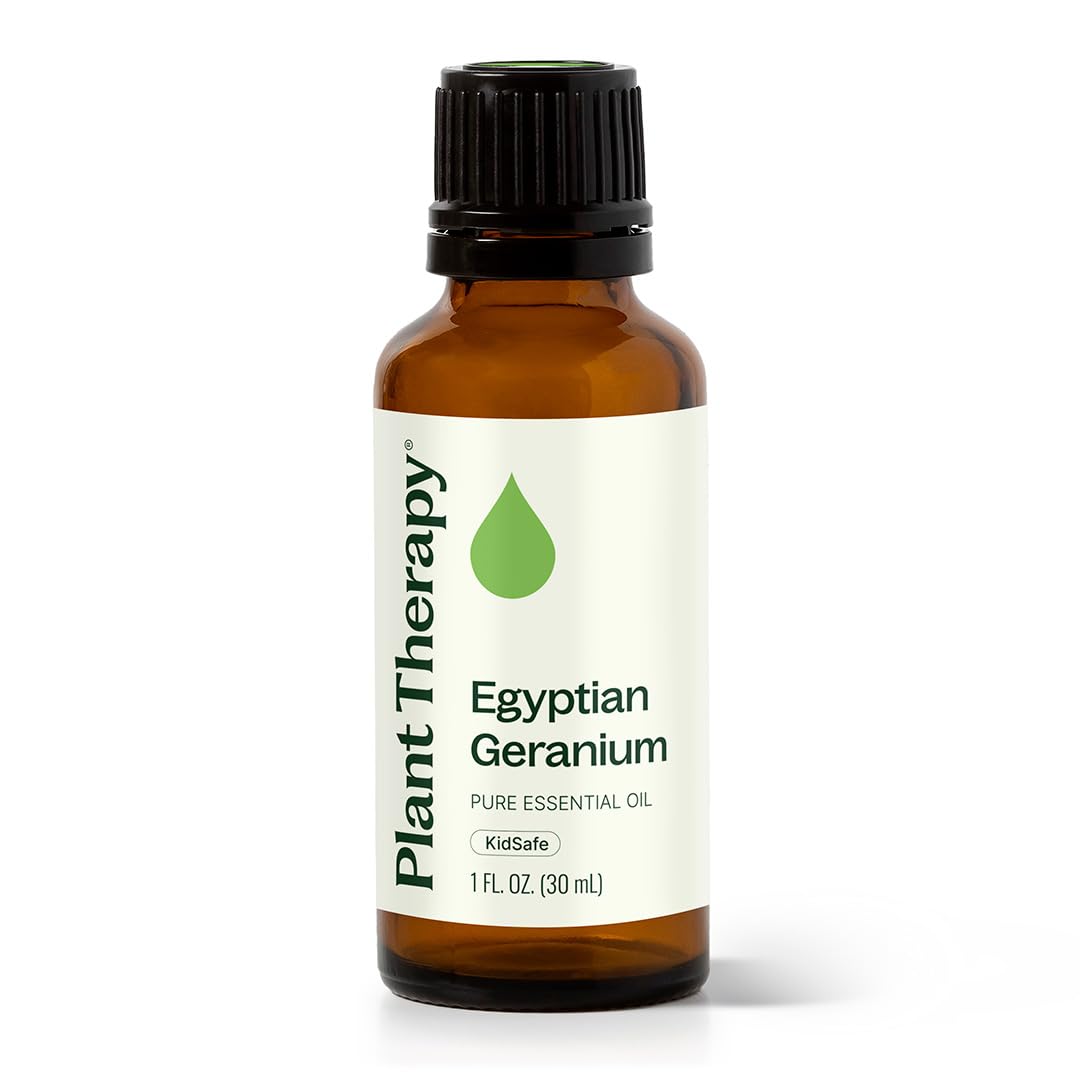 Plant Therapy Egyptian Geranium Essential Oil 100% Pure, Undiluted, Natural Aromatherapy, Therapeutic Grade 30 mL (1 oz)