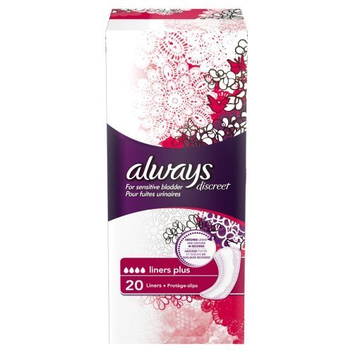 Always Discreet Incontinence Liners Plus, 20 Liners by Always