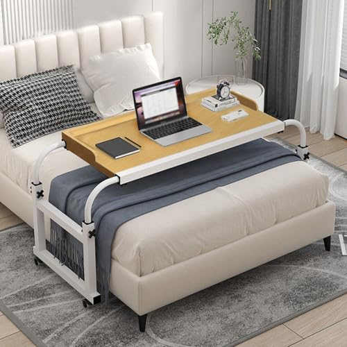 Table pliante pour ordinateur portable avec hauteur réglable bois