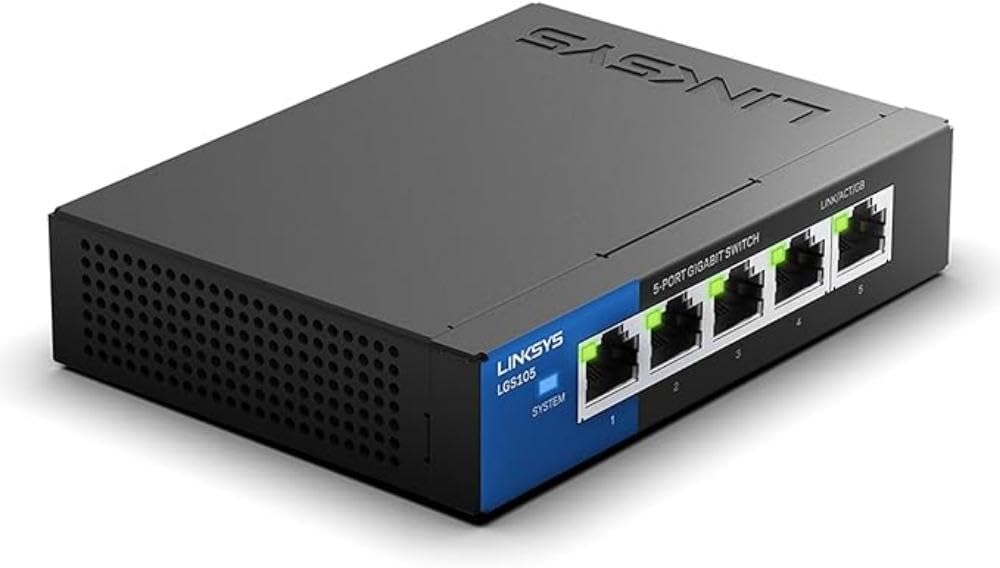 LINKSYS 5-Port Business Desktop Gigabit Switch | LGS105