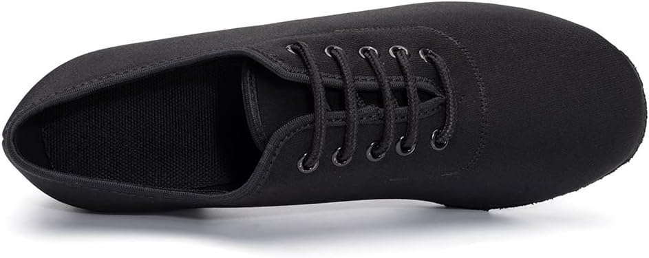 AOQUNFS Women's Latin Dance Shoes Lace-up Ballroom Salsa Split-Sole Rhythm Teaching Professional Practice Dancing Shoes,
