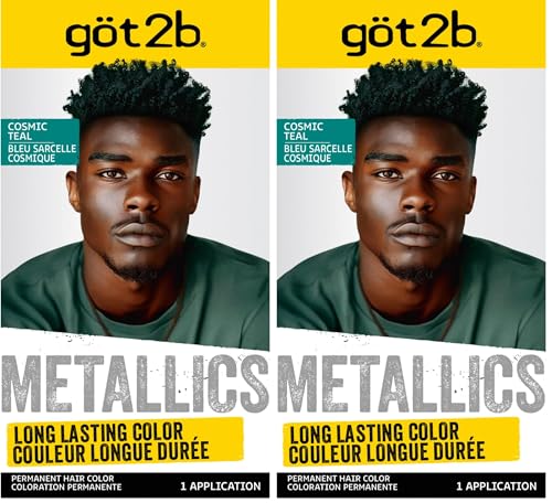 Schwarzkopf Got2b Metallics Tinte Permanente M75 Cosmic Teal Pack 2