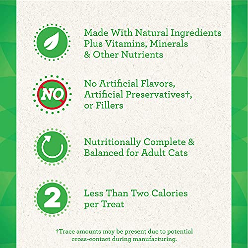 Greenies (2 Pack) Feline SMARTBITES Healthy Skin and Fur, Chicken and Salmon Falvor 16oz, with 10ct Pet Wipes - Image 7