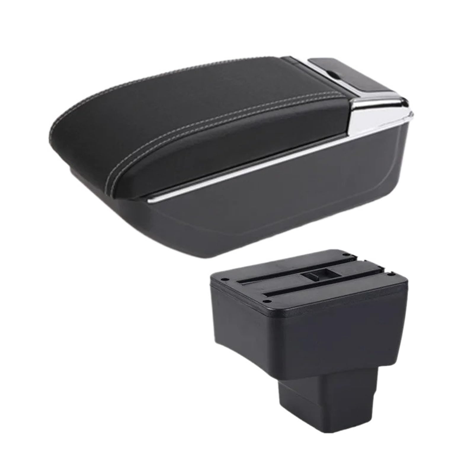 UMDJJU For Mazda 2 For Skyactiv For Version For Cx3 For CX-3 Armrest Box Car Storage Dedicated Retrofit Accessories Car Centre Console Armrest Box(B3 white line NO USB)