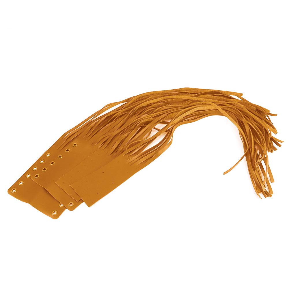 Frangia con nappe per leva moto, Decorazione con frange e nappe per leva moto, Impugnature universali Copertura avvolgente con frange e nappe Streamer per leva frizione freno moto (Cachi)