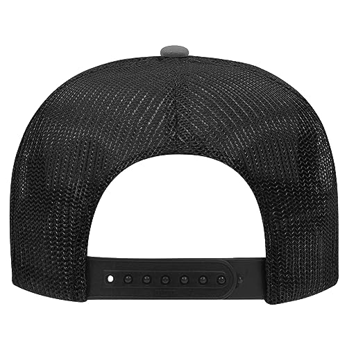 Image of OTTO Polyester Foam Front 5 Panel High Crown Mesh Back Trucker Hats in 97, Bulk, Wholesale