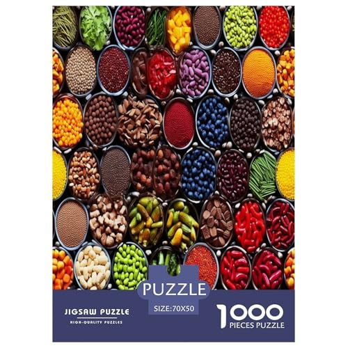 Puzzle de 1000 piezas imposible: un colorido desafío de especias de 70x50 cm para adultos