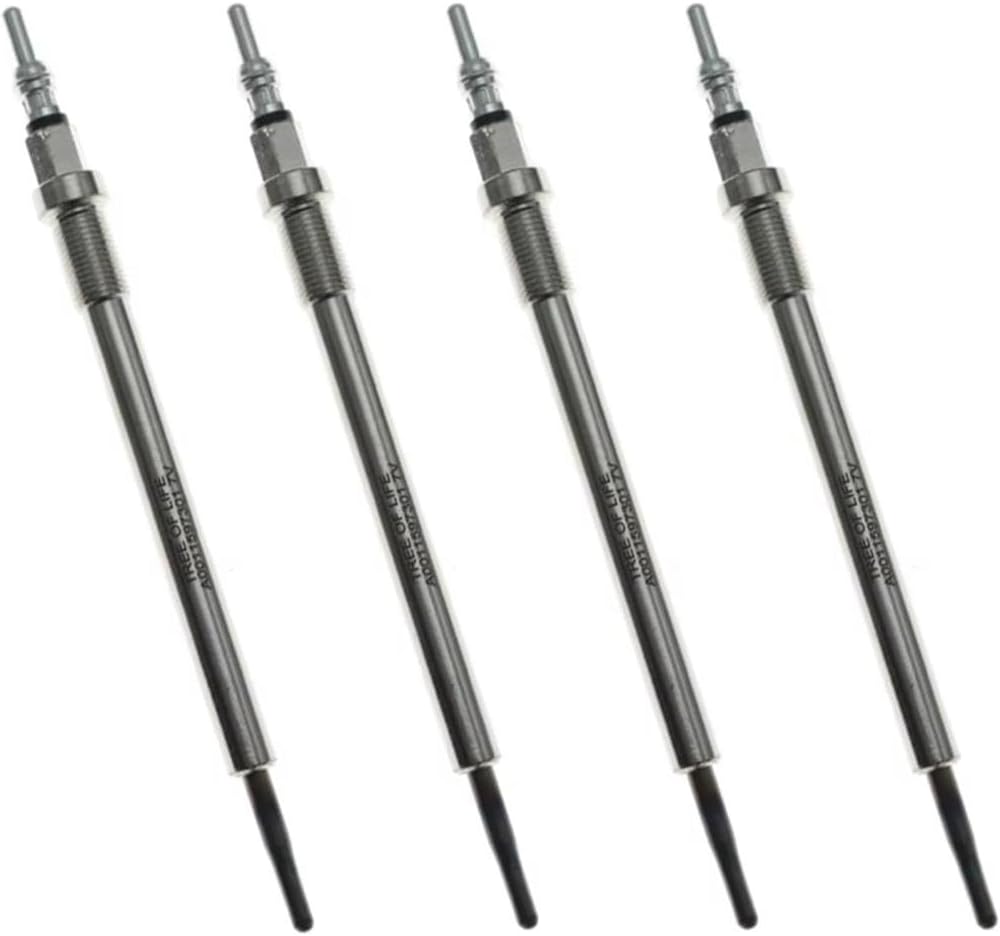 Car Diesel Glow Plug Set 0011597301 A0011597301 0011598001 for Benz for W176 W177 V177 W247 W204 W205 W207 W222 Heater Glow Plugs Replacement(6pcs)