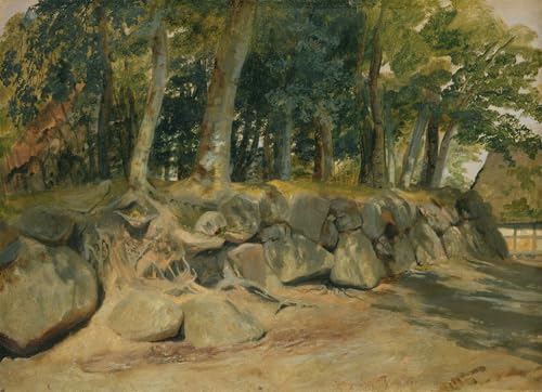 Impression d'art Jacob Gensler toile haut de gamme le mur de pierre décoration maison 60x90