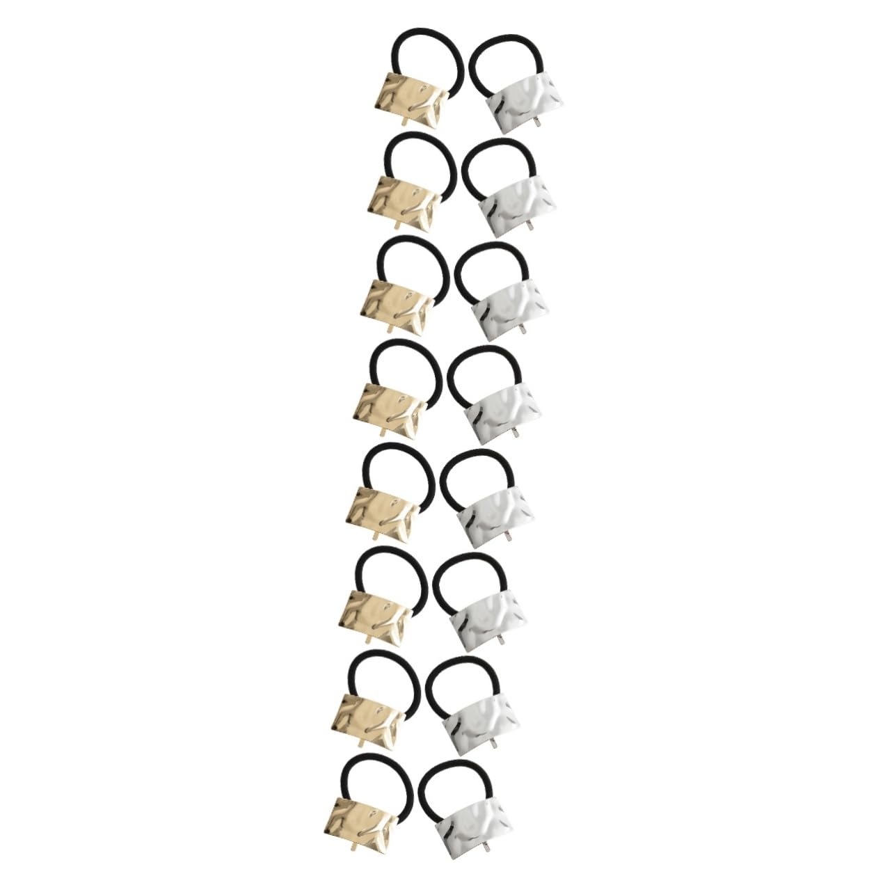 Didiseaon 16pezzi Metal Elastic Hair Ties Fasce Per Metallo Accessori Per Ponytail Eleganti e Resistenti Per Donne e Ragazze Colori e Oro