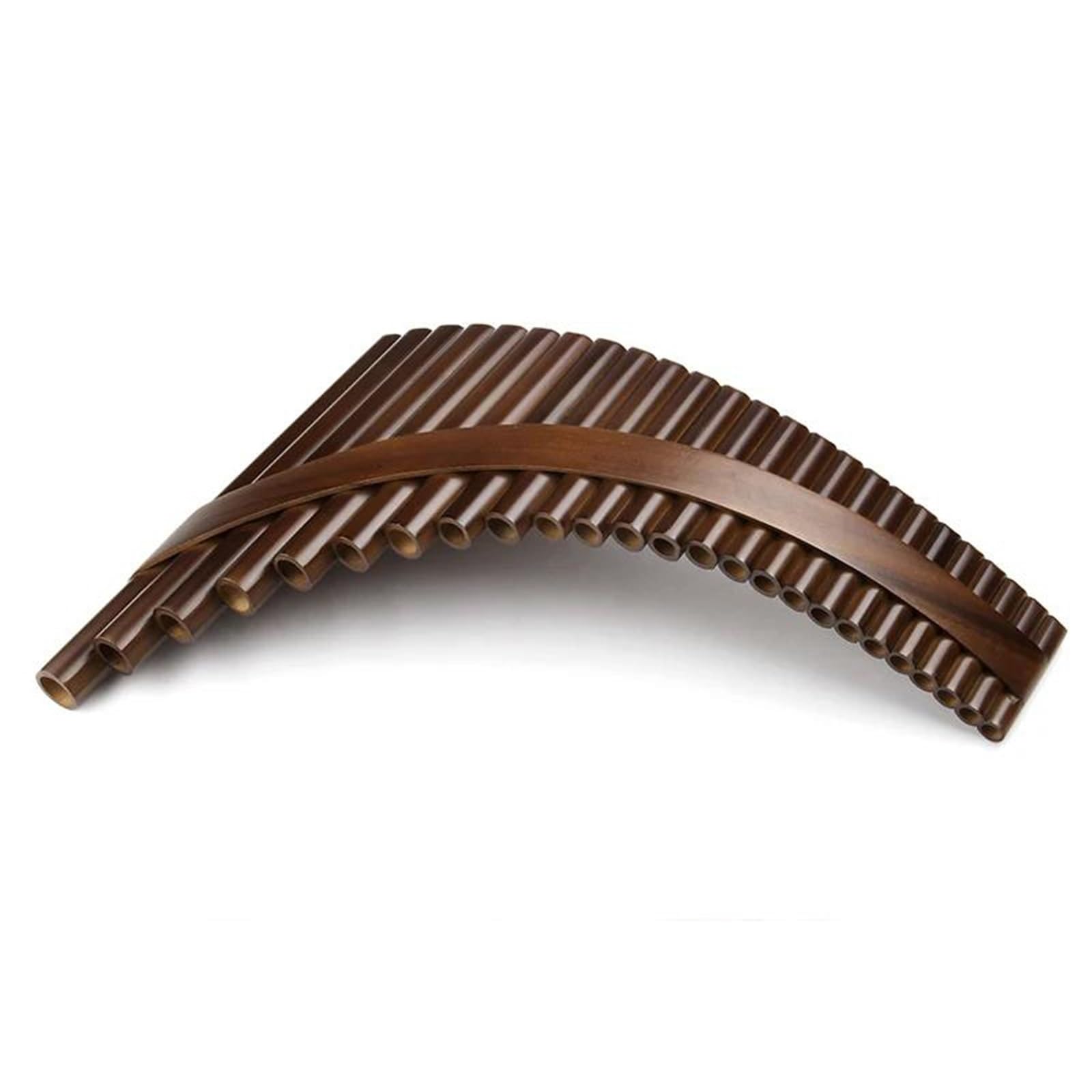La Flûte De Pan Flûte De Poêle À Lattes 22 Tuyaux Clé G Tuyaux De Poêle Marron Instrument À Vent Flûte De Poêle En Bambou(Right)