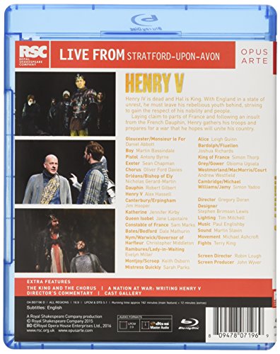 Henry V Blu-ray Shakespeare en Stratford-upon-Avon 2015 edición teatro británico original 3