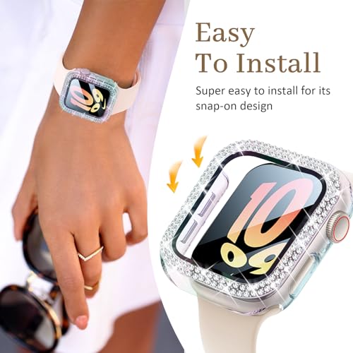 Coque Apple Watch 40mm PC diamant avec protection écran HD - 7