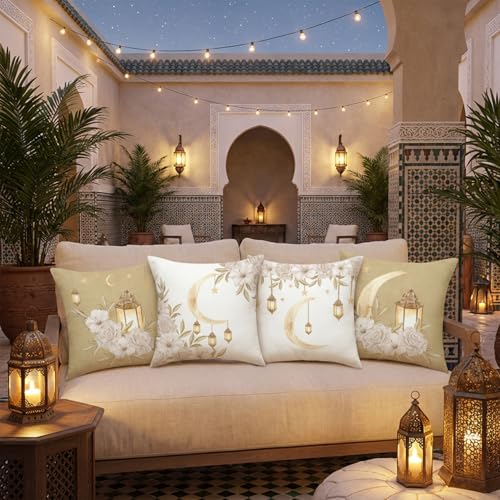 Housses de coussin d'extérieur résistantes pour décorer le Ramadan - 3