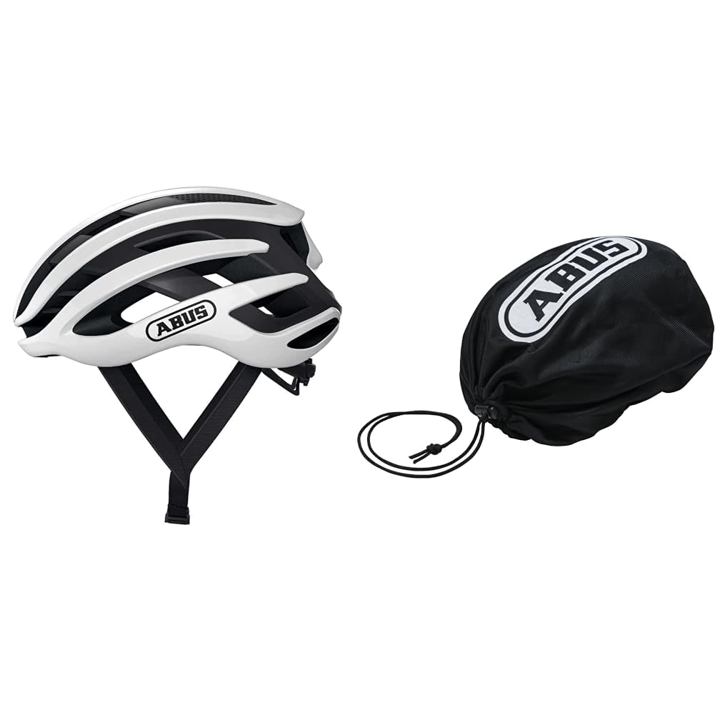 ABUS Rennradhelm AirBreaker - High-End Fahrradhelm & Unisex – Erwachsene Helmtasche Helm Zubehör, Velvet Black, Universal