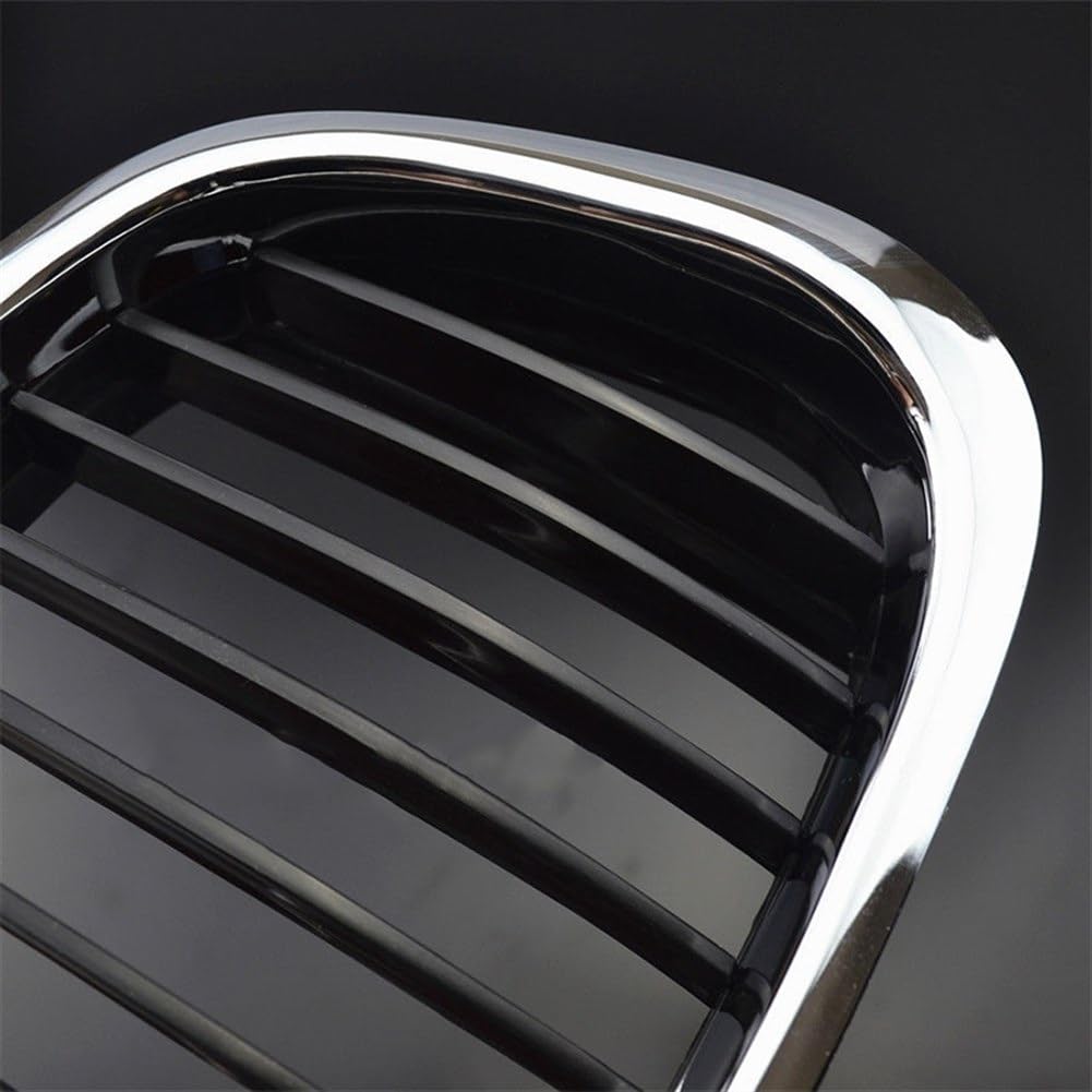 2 * przedni chromowany czarny grill Grill 97-03, dla BMW, E39 serii 5 525 530 535 540 M5