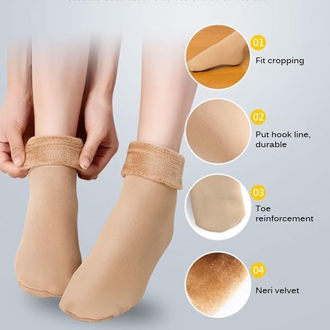 Image of 100% Warm Ultra Soft Thermal Winter Socks for Women - Cozy and Comfortable with Maximum Insulation and Heat Retention