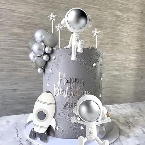 JeVenis Outer Space Cake Toppers Set Cover