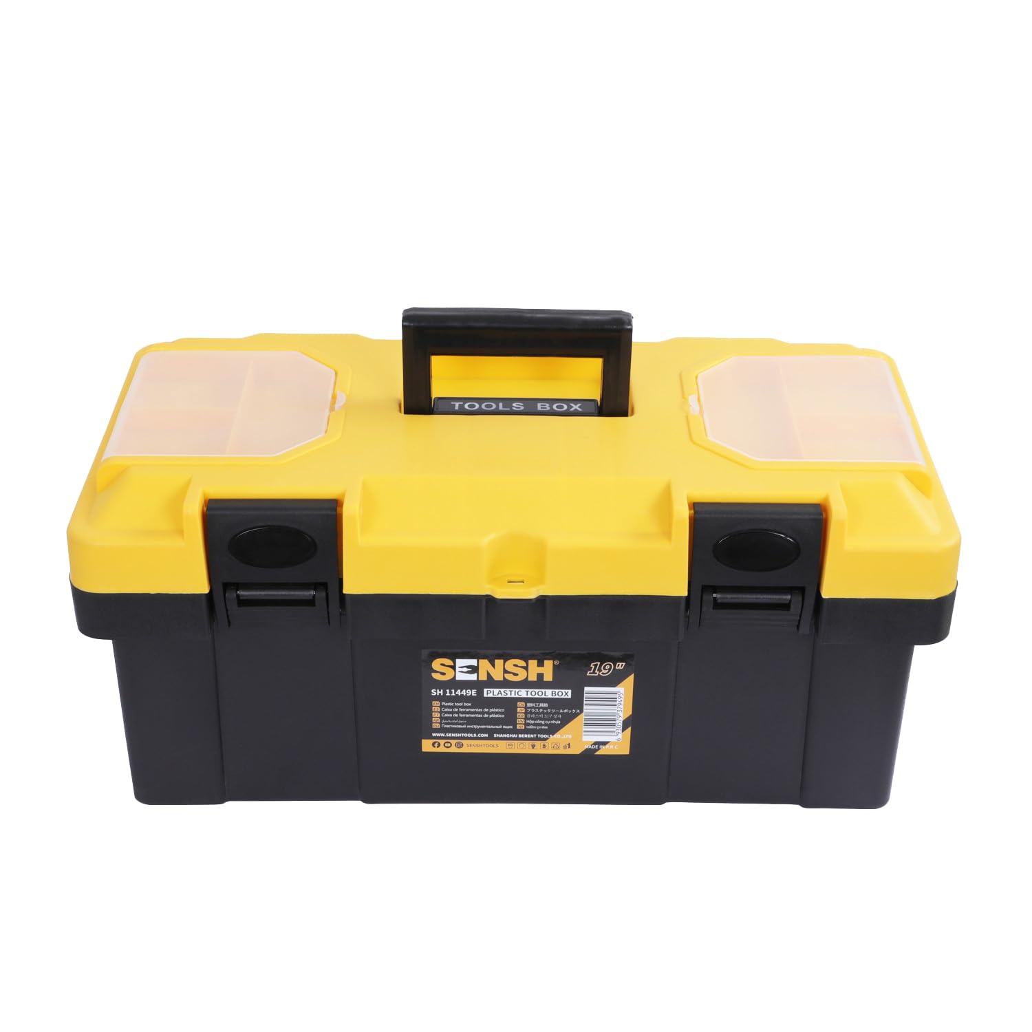 Plastic Tool Box 19 Inch | Unbreakable PP body with ABS Plastic Handle| Non Slip Latch | Lock Hole | Top Organizer | Tool Tray, Designed for Home, DIY and Professional Applications-image-11