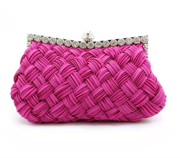 Bolso de mano de noche cruzado con diamantes para madrinas y bodas de gala