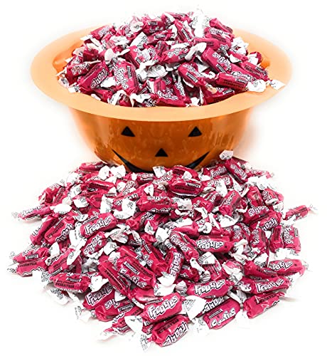 Bulk Strawberry Flavor Tootsie Roll Frooties Chewy American Taffies Candy Individually Wrapped In Resealable Assortit Bag 5 Lb 735+Pcs (80-Oz) - Made In Usa #TOP3