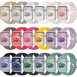 YBVAE スポーツバンド 18本パック Apple Watchバンド 38mm 40mm 41mm 42mm 44mm 45mm 46mm 49mm レディース メンズ ソフトシリコン交換用ストラップ iWatch Series 10 9 8 7 6 5 4 3 2 1 SE Ultra用 (18パック-B, 38/40/41/シリーズ10-42) ミリメートル