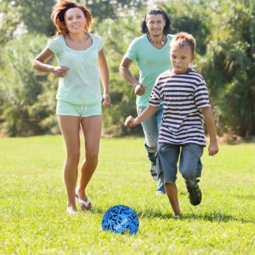 PECOGO Size 4 Soccer Ball for Kids – Mosaic Blue Design, Youth Training Ball for Boys & Girls, Indoor/Outdoor Soccer Gift (Pump Not Included)