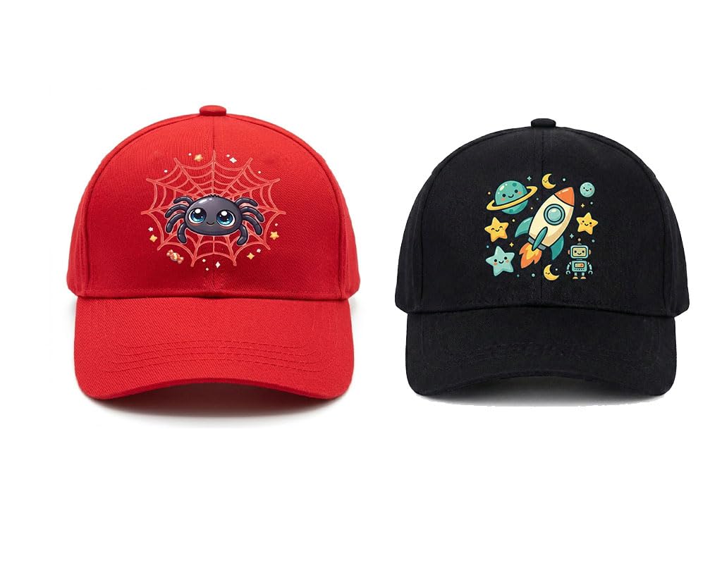 Kids Cap Combo Pack of 2 (2–12 Years) | Adjustable Cotton Baseball Caps for Boys & Girls | Soft & Breathable Hats-picture-16
