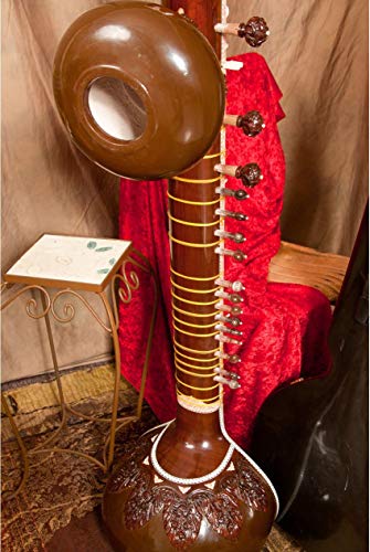 Sitar indien double Tumba Ultra professionnel [Sitar, instruments de musique indiens, sitar professionnel, sitar pour… - Les Beatles, Paul McCartney, John Lennon, RIngo Starr, George Harrison Sitar indien double Tumba Ultra professionnel [Sitar, instruments de musique indiens, sitar professionnel, sitar pour… – Image 5