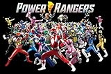 Pyramid America Laminated Power Rangers Power Group Poster Dry Erase Sign 36x24