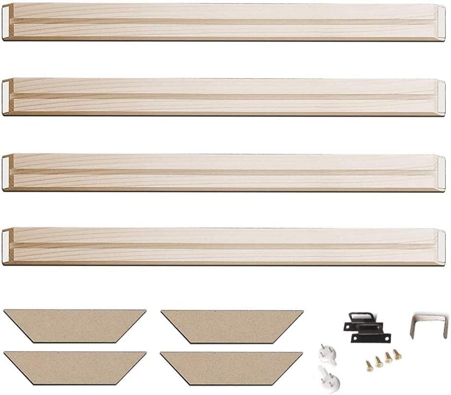 DIY Solid Wood Canvas Frame Kit 12 x18 Inch for Oil Painting Wall Art Customized Wooden Art Frames for Paintings Canvases Easy to Build Canvas Stretching System Framed Picture Accessories