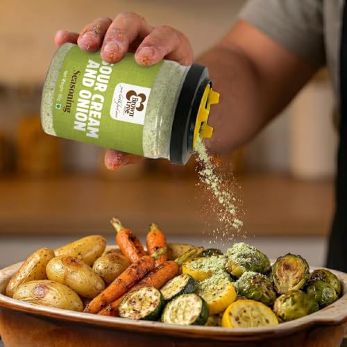 Image of Browntree Sour Cream and Onion Seasoning-Pack of 4 | Popcorn Seasoning Powder | Salads, Pasta, Fries, Finger Chips, Dips, Masala & More - 200Gms