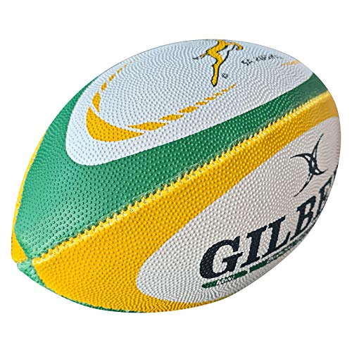 Gilbert Replica Rugbyball Südafrika, Weiß, Mini