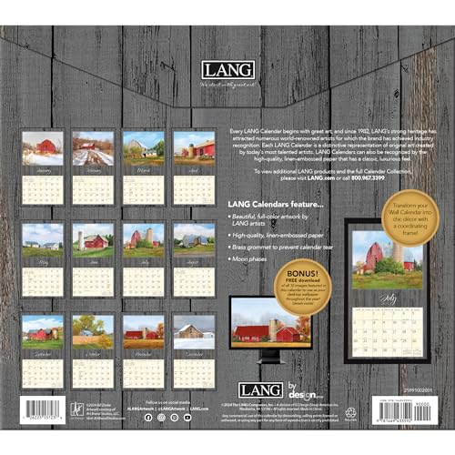 Langonthefarm2025wallcalendar25991002001  Urban Country Home Decor Lang on the farm 2025 wall calendar 25991002001  urban country home decor