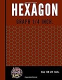  Hexagon Graph 1/4 Inch: Hexagonal Paper Composition Notebook Is Popular With Gamers Sketch Book With Pencils Of All Kinds As It Is Ideal For Drawing ... & Biochemistry Note Book (Series 37)