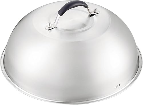 Miniatura 7 de Cubierta de cúpula para parrilla, cubierta para hamburguesas, filetes, cúpula de fundición, cubierta para barbacoa, hamburguesas, cocina,