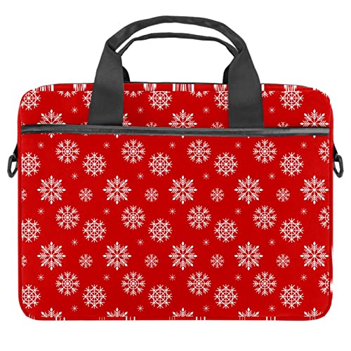 Maletín bandolera para portátil de 13 a 14.5 pulgadas con diseño de copo de nieve multicolor