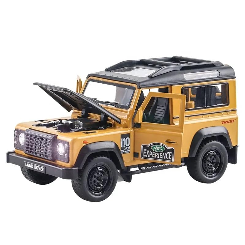 Image of VARIYA ENTERPRISE 1:32 New Defender 110 Scale Model Car - Exclusive Alloy Metal Pull Back Die Cast Car Toy with Openable Doors, Light & Music - Best Gifts for Kids【Colors as Per Stock】
