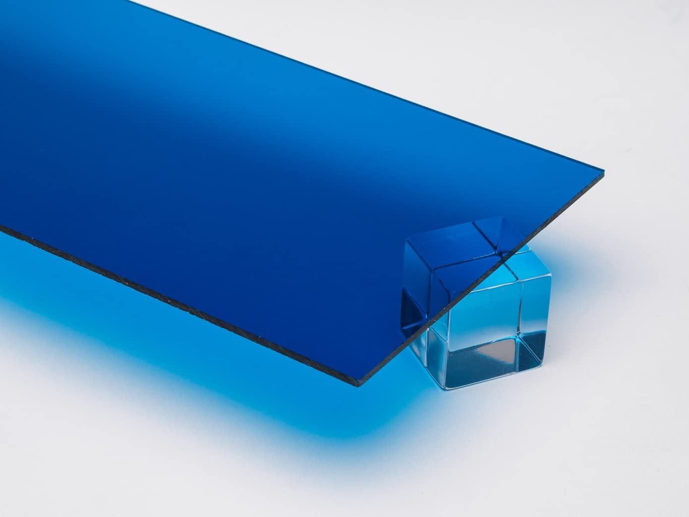 2424 Dark Blue, Transparent, Acrylic Sheet, 6MM (1/4) Thick, 12 W x 12 L (Pack of 2)