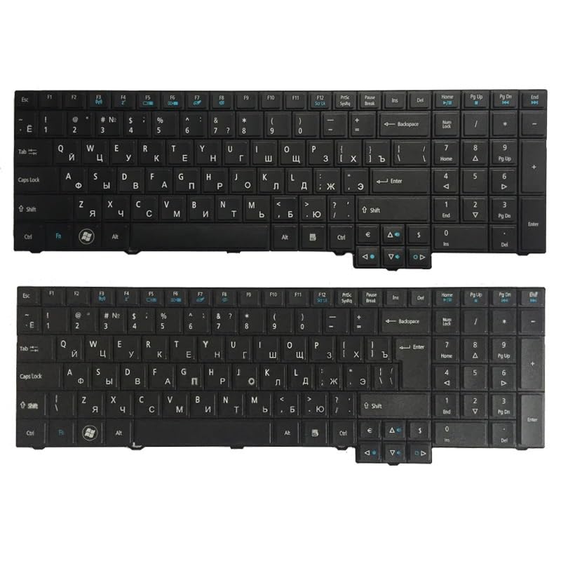 Clavier de rechange pour ordinateur portable Acer TravelMate 7750