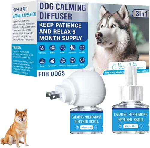 猫/犬用 フェロモン 専用拡散器 フェロモンディフューザー 心を落ち着かせる コンフォート トを穏やかで健康に保ち 強化鎮静 癒し強化 効果的な鎮静ソリューション ストレス不安緩和 多頭飼い猫/犬の調和サポート 長持ち効果 家庭 安全な行動ケア (狗用+2点)