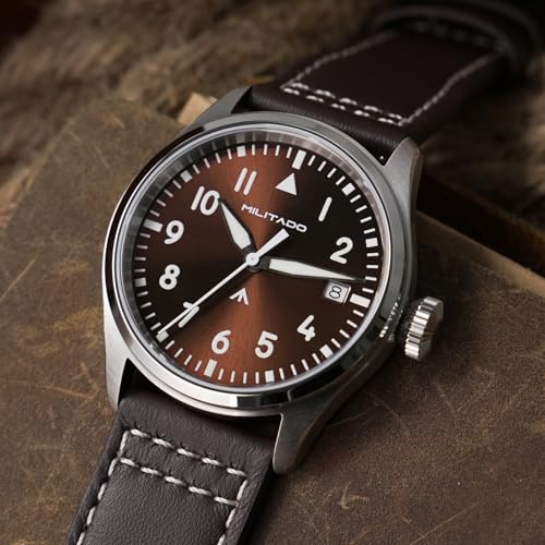 Image of TACTICAL FROG MILITADO ML21 37mm Aviation-Inspired Field Watch, VH31 Sweep /515 Quartz Movement, Sapphire Crystal, BGW9 Lume, 100M Waterproof Men's Casual Dress Watch